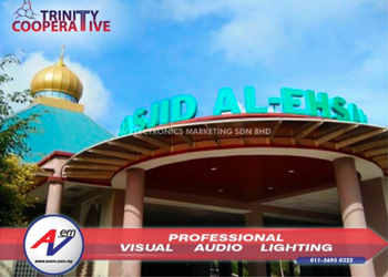 Masjid Al Ehsan ganti PA Sistem Sedia Ada dengan sistem audio dari Audiocenter