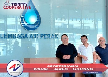 Hall & Auditorium | AVEM reka bentuk khas sistem audio untuk Dewan Banquet Lembaga Air Perak - Audiocenter Line Array