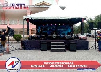 Indoor & Outdoor Event | Konfiden The Doushce Garage Studio bertambah dengan kualiti Audiocenter L65 & SA3118 di event outdoor