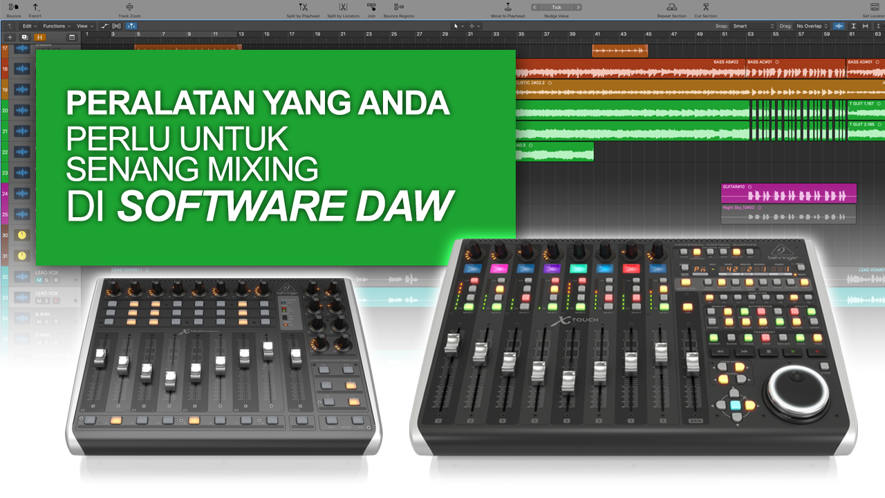 Peralatan yang anda perlu untuk senang mixing di software DAW