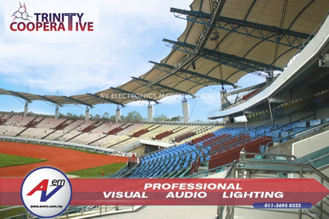 Sarawak Stadium Upgrades her audio system to AUDIOCENTER