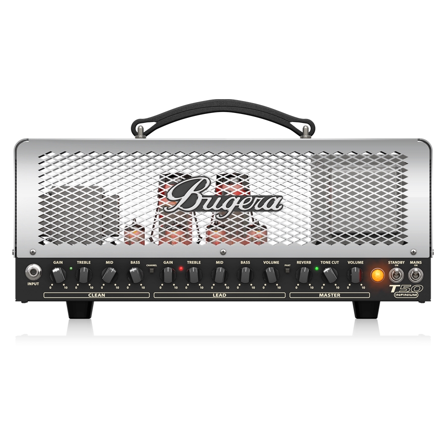 50-Watt Cage-Style 2-Channel Tube Amplifier Head with INFINIUM Tube Life Multiplier, Multi-Class A/AB Operation and Reverb