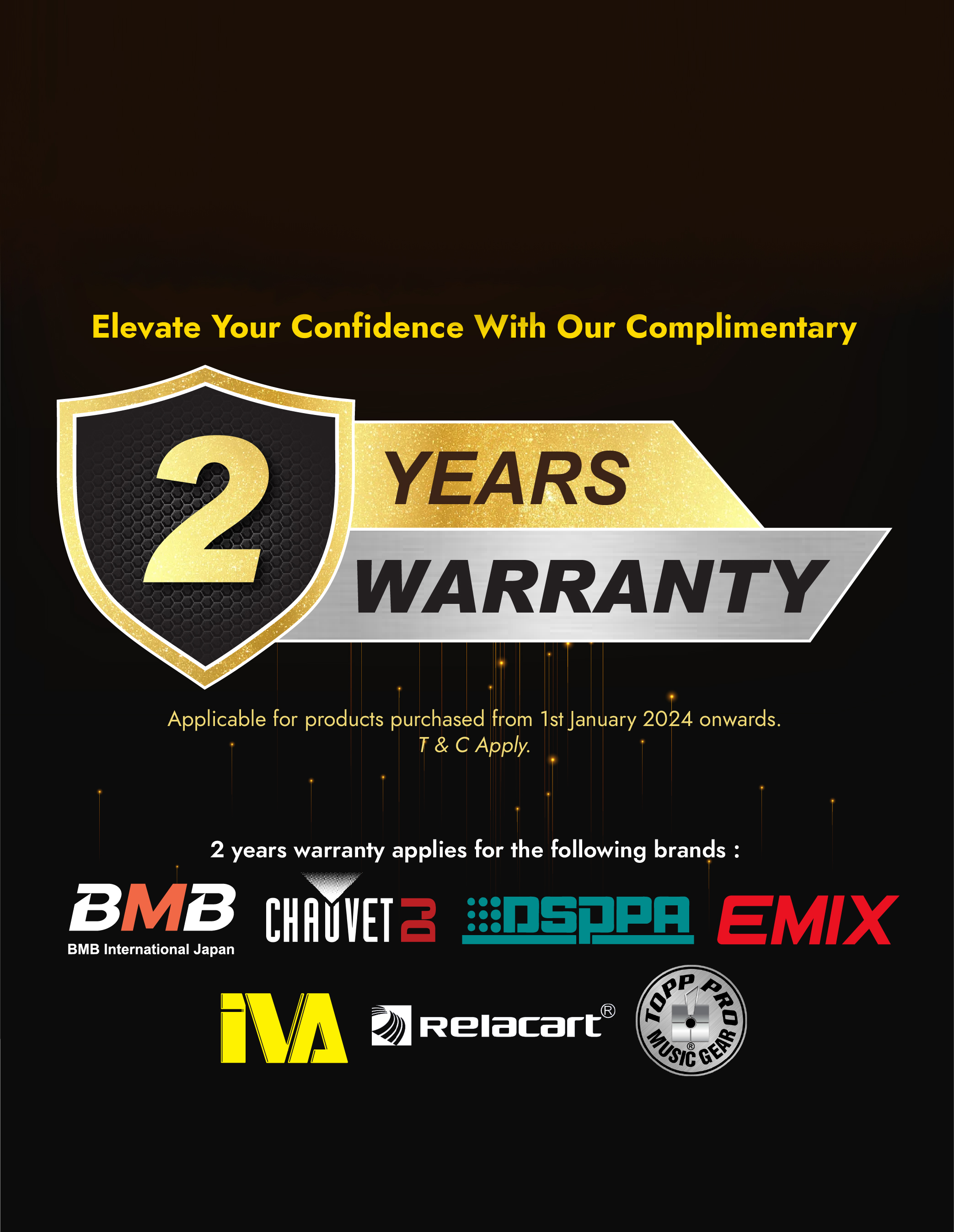 2 years Warranty