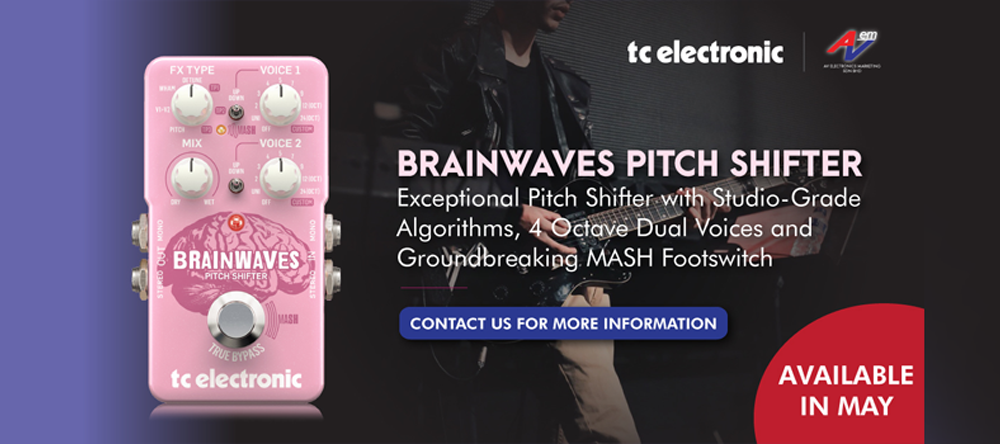 TC Electronic BRAINWAVES PITCH SHIFTER Exceptional Pitch Shifter With Studio-Grade Algorithms